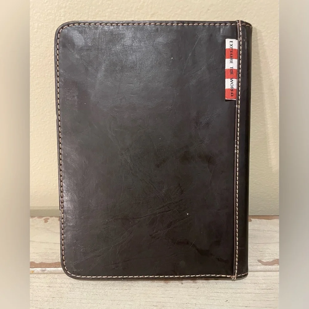 Spirit of St. Louis Bi-Fold Writing Note Pad Folio Leather Portfolio
